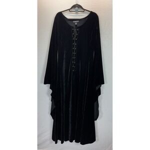 The Pyramid Collection Witching Hour Velvet Corset Dress Gothic Ren Fair Sz XL